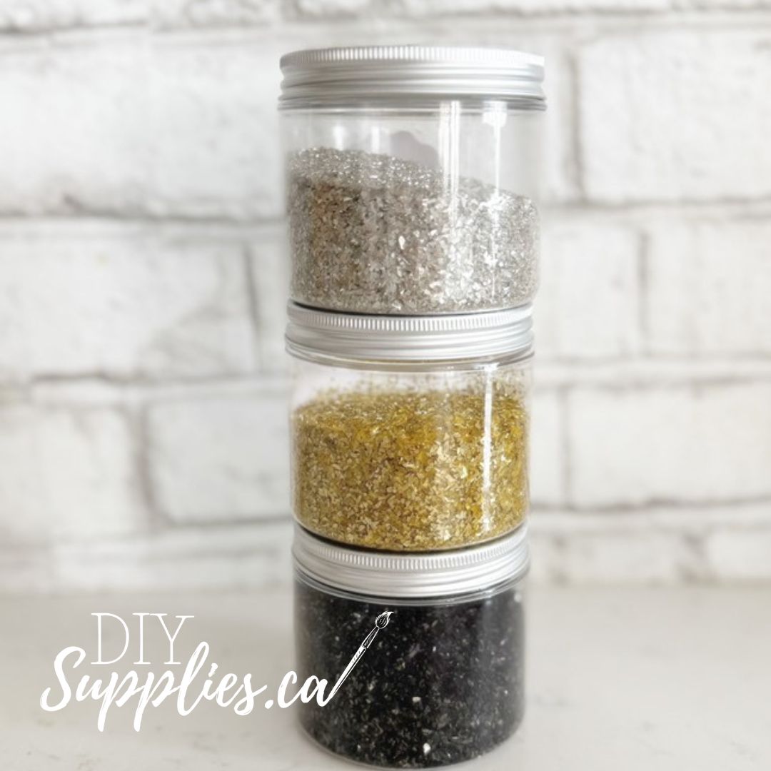 DIY Glass Glitter Gold Dust