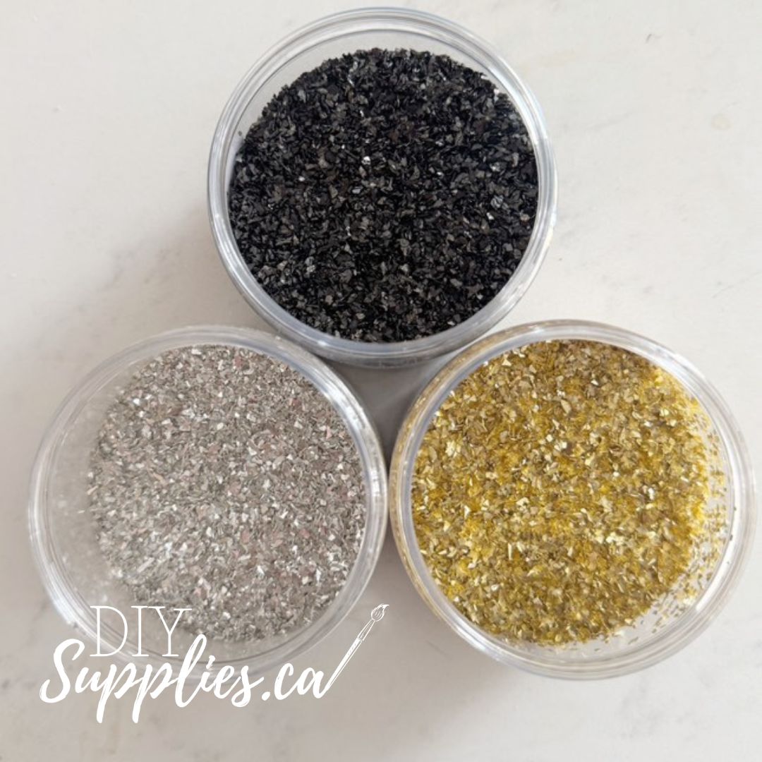 DIY Glass Glitter Gold Dust