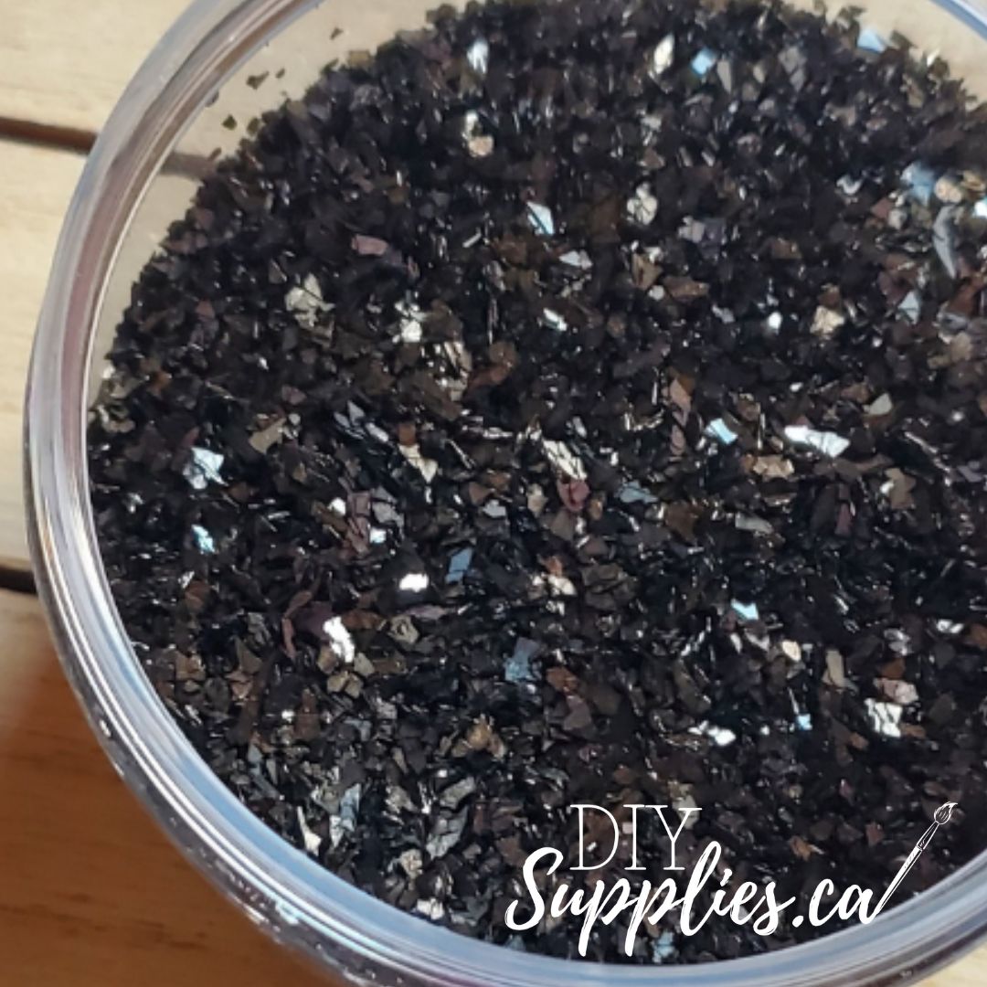 DIY Glass Glitter Midnight Sparkle