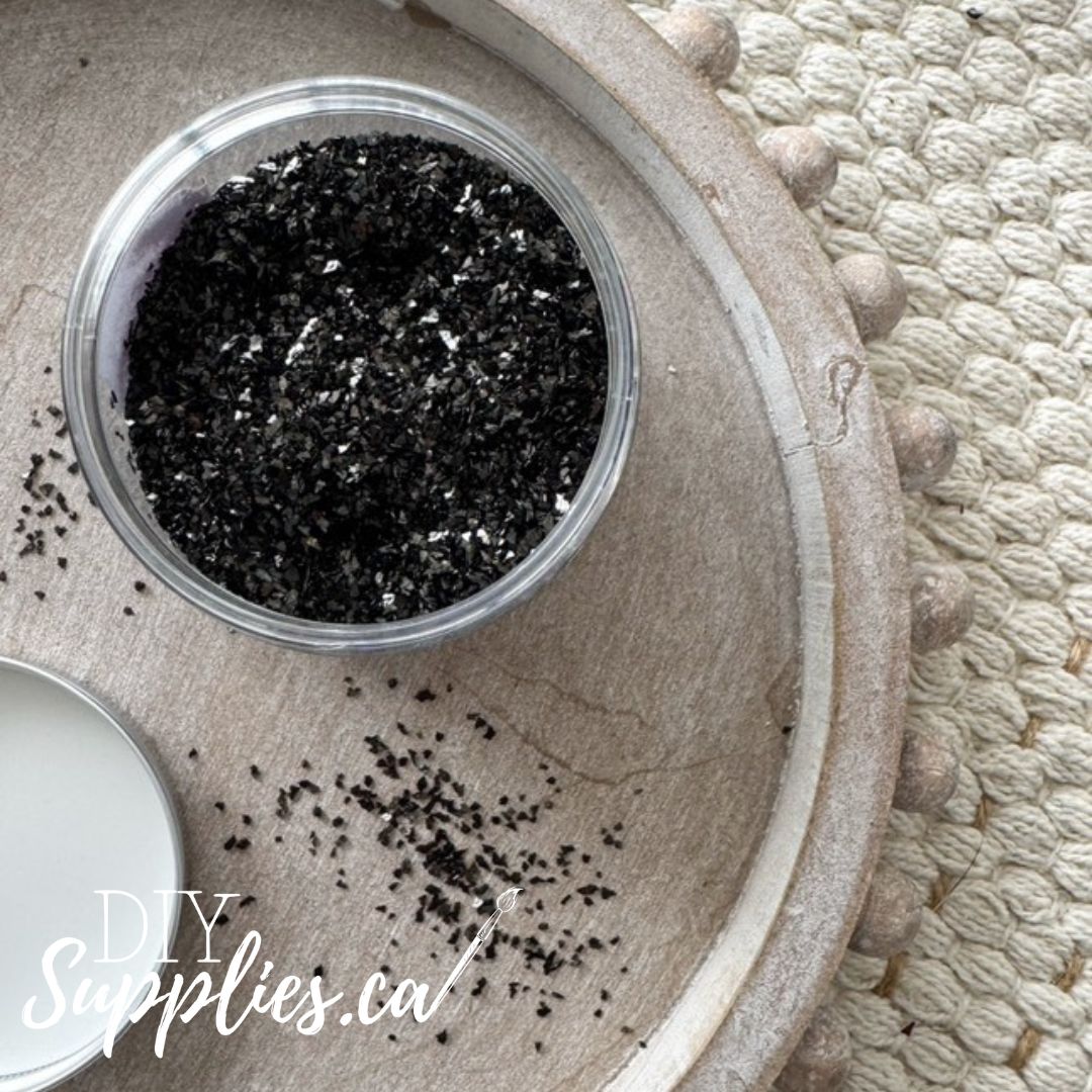 DIY Glass Glitter Midnight Sparkle