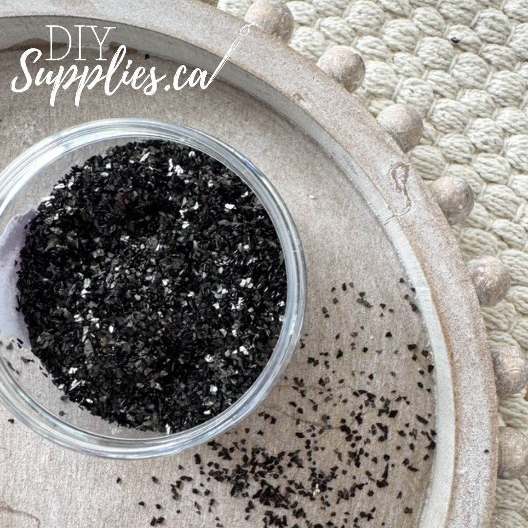 DIY Glass Glitter Midnight Sparkle
