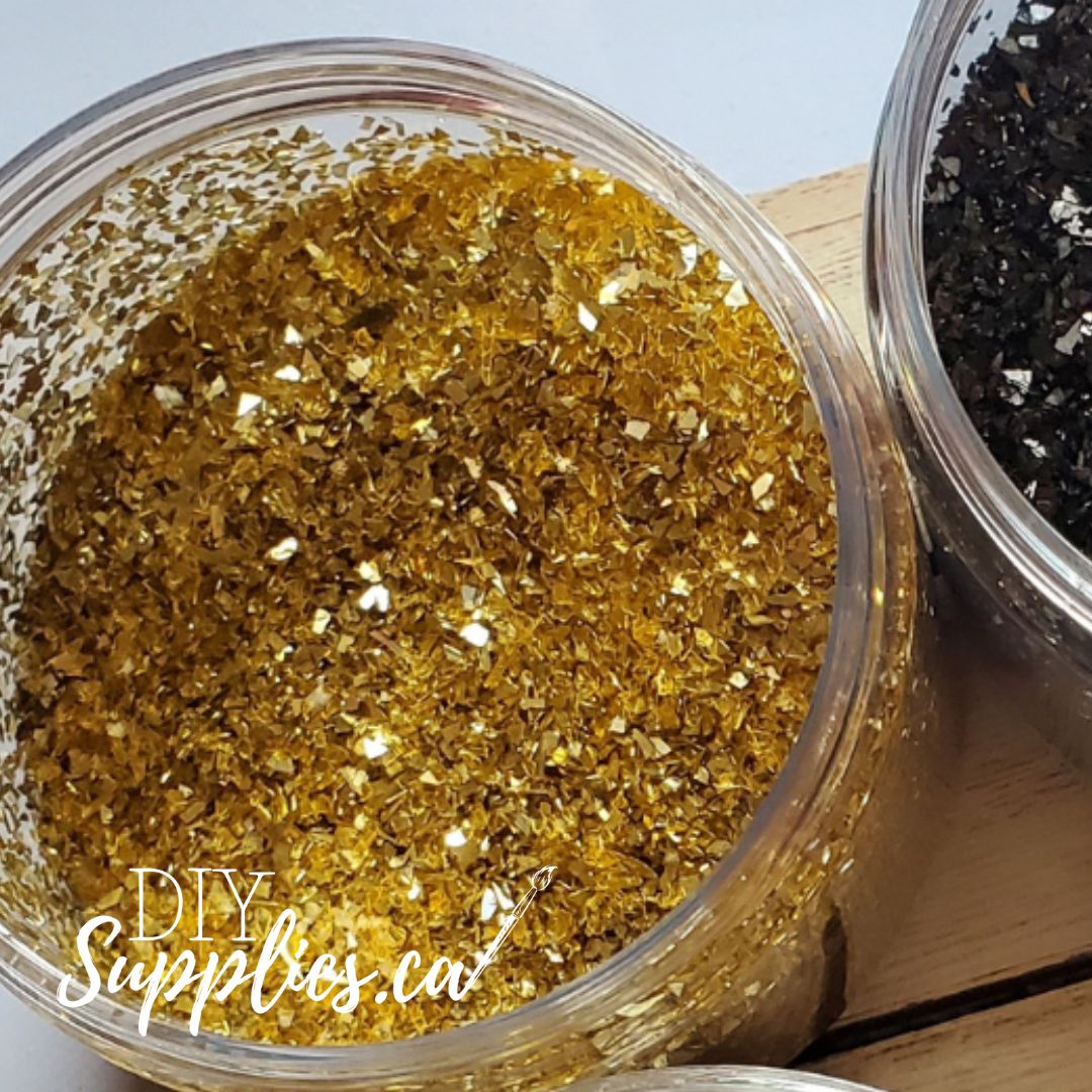 DIY Glass Glitter Gold Dust