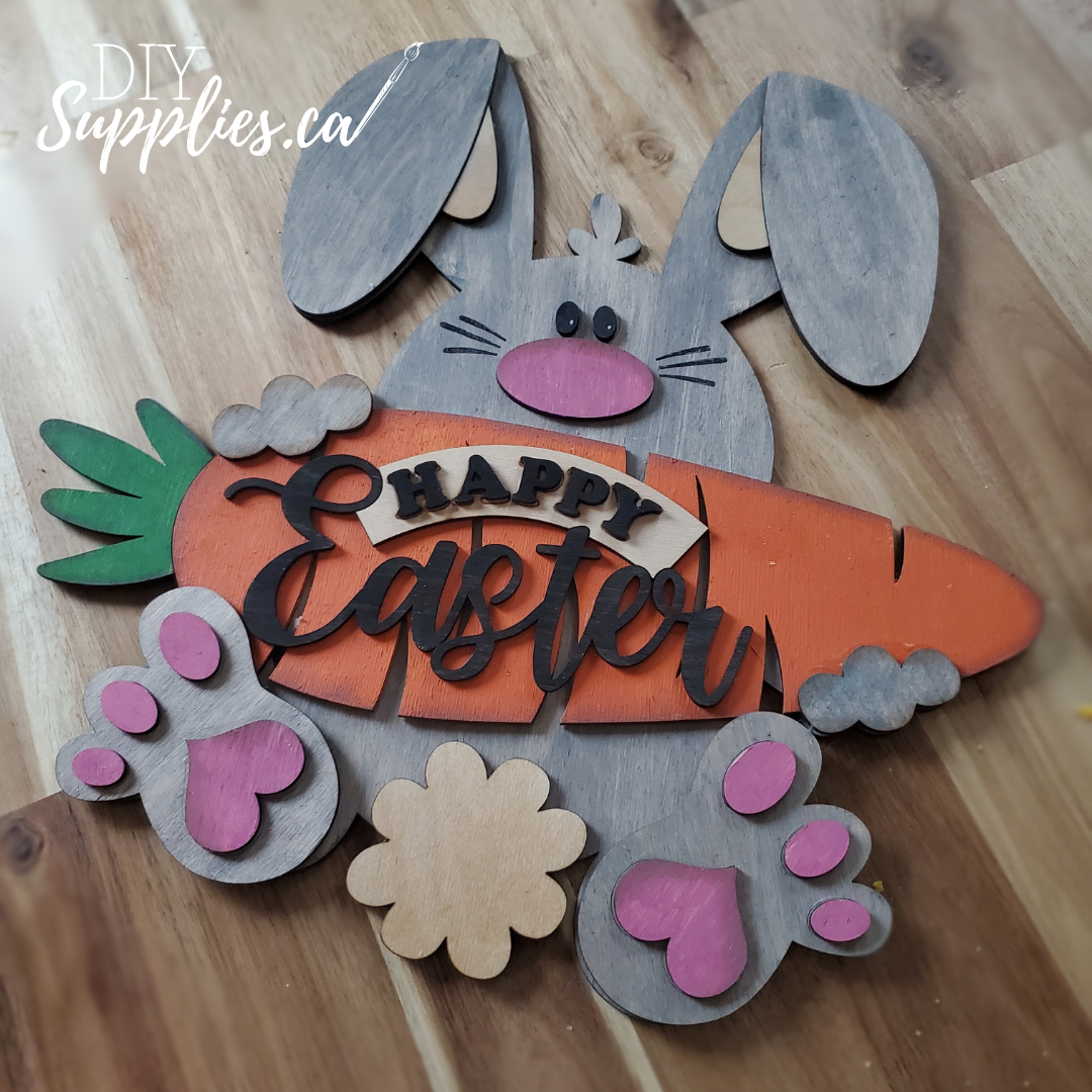 Happy Easter - Ready to Paint & Glue