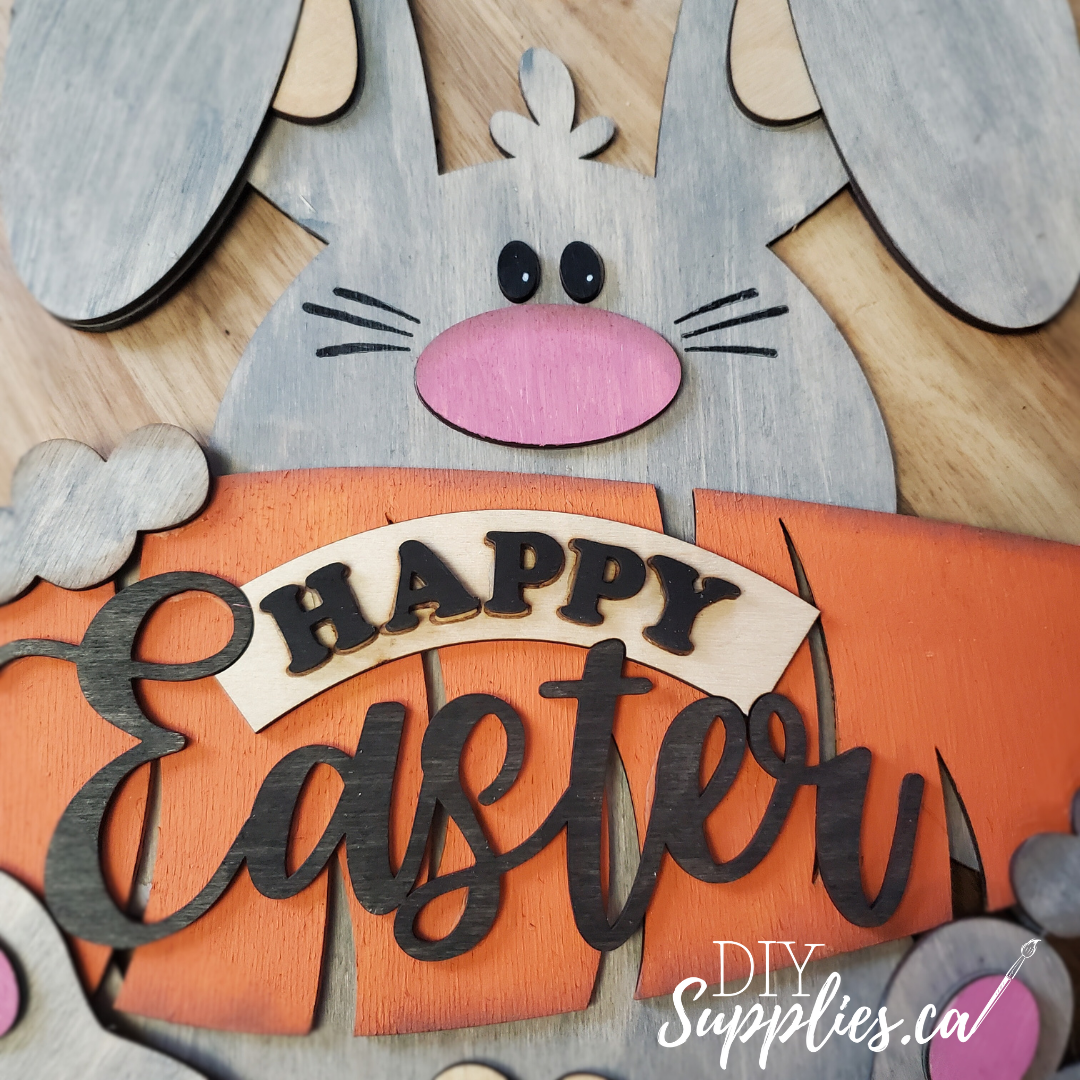 Happy Easter - Ready to Paint & Glue