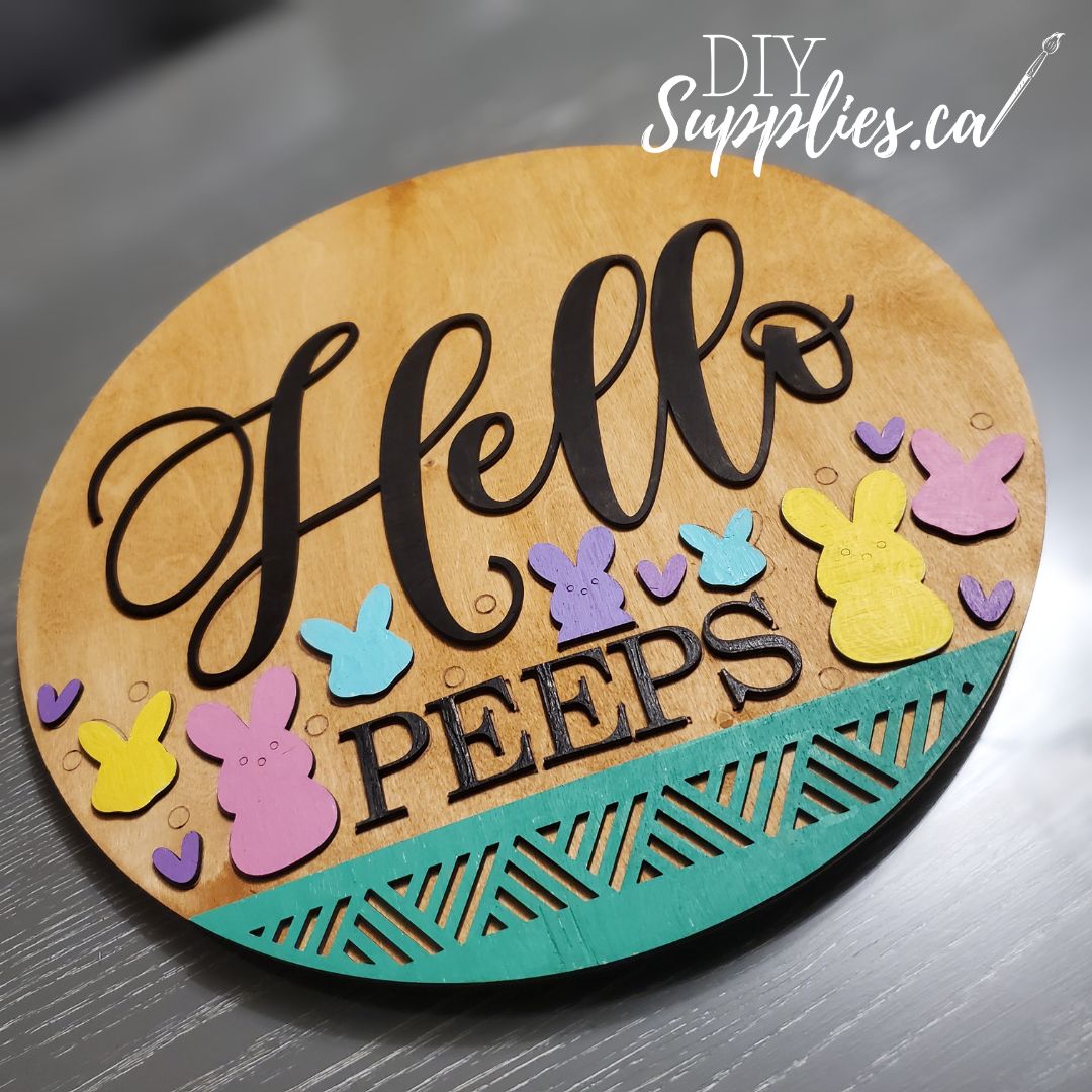 Hello Peeps - Ready to Paint & Glue