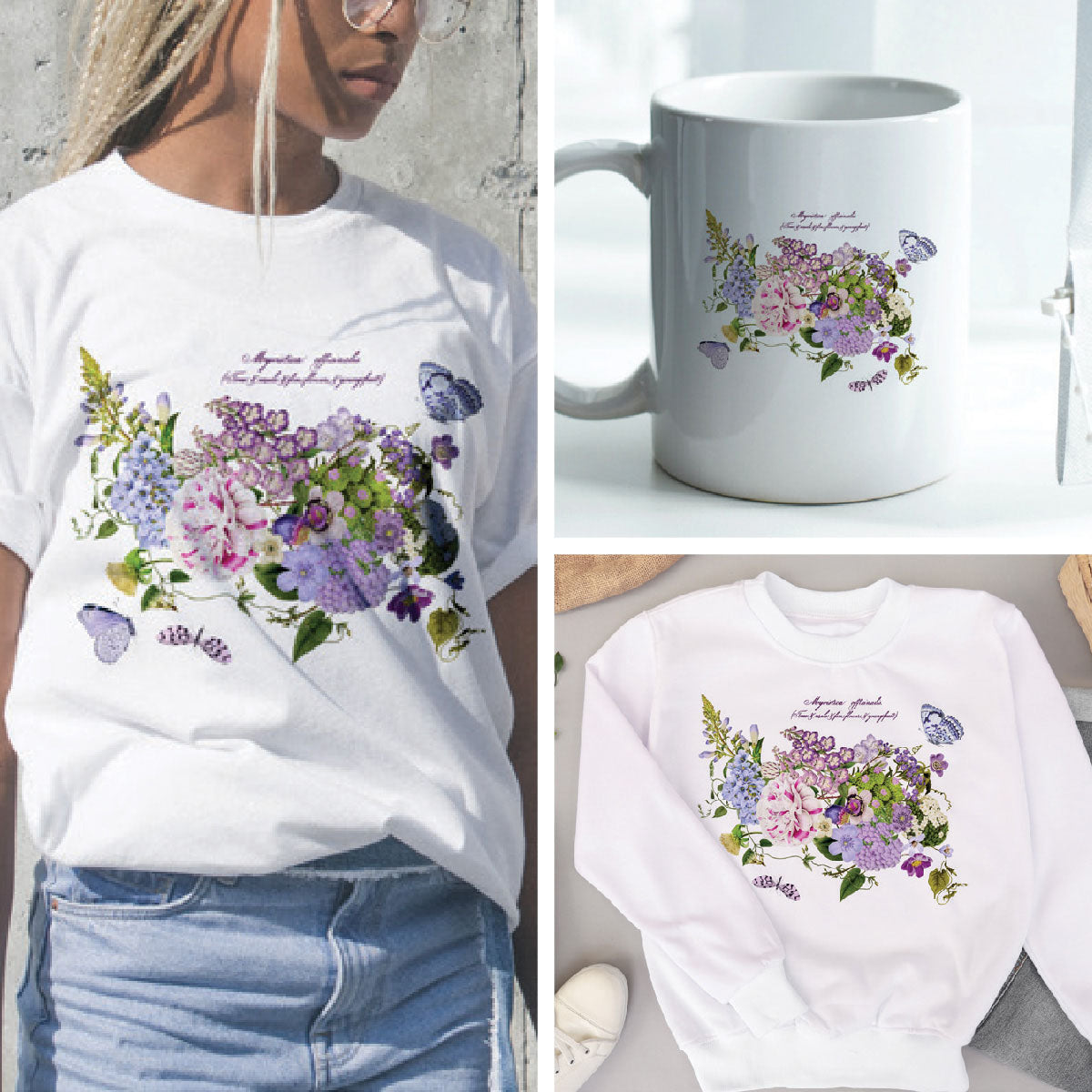 Prima Infusible Heat Transfers - 8.5" x 11" - Lavender Romance 4 Sheets
