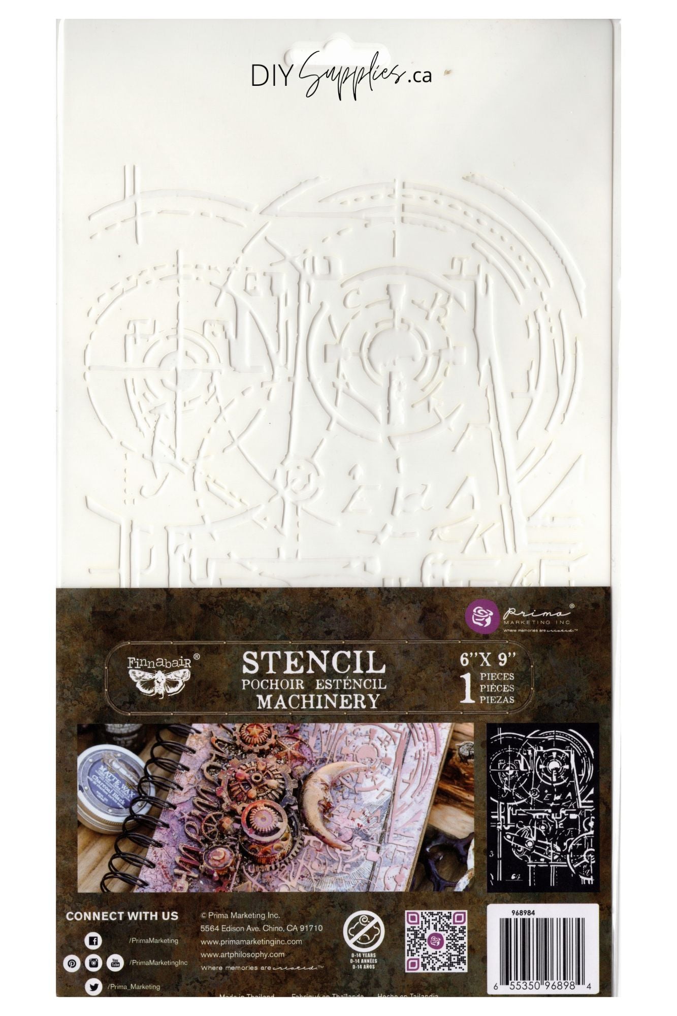 Finnabair Stencil 16 mil Mylar - Machinery