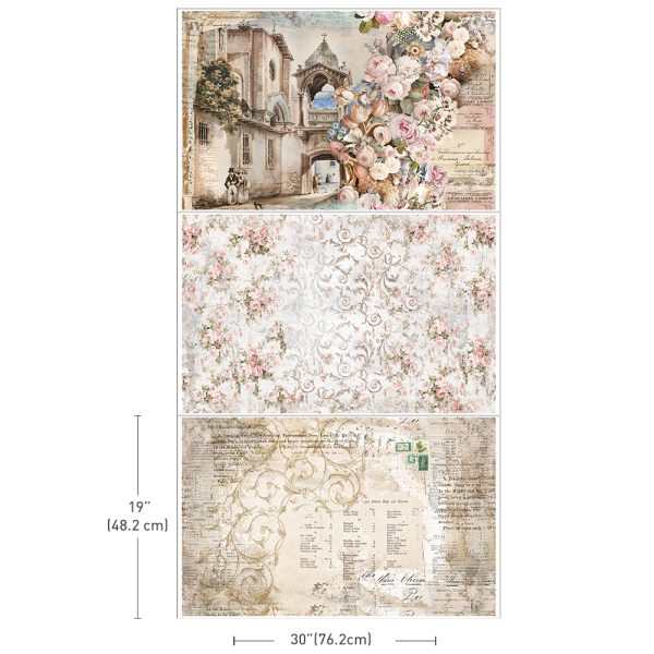Prima Redesign Decoupage Decor Tissue Paper - Old World Charm