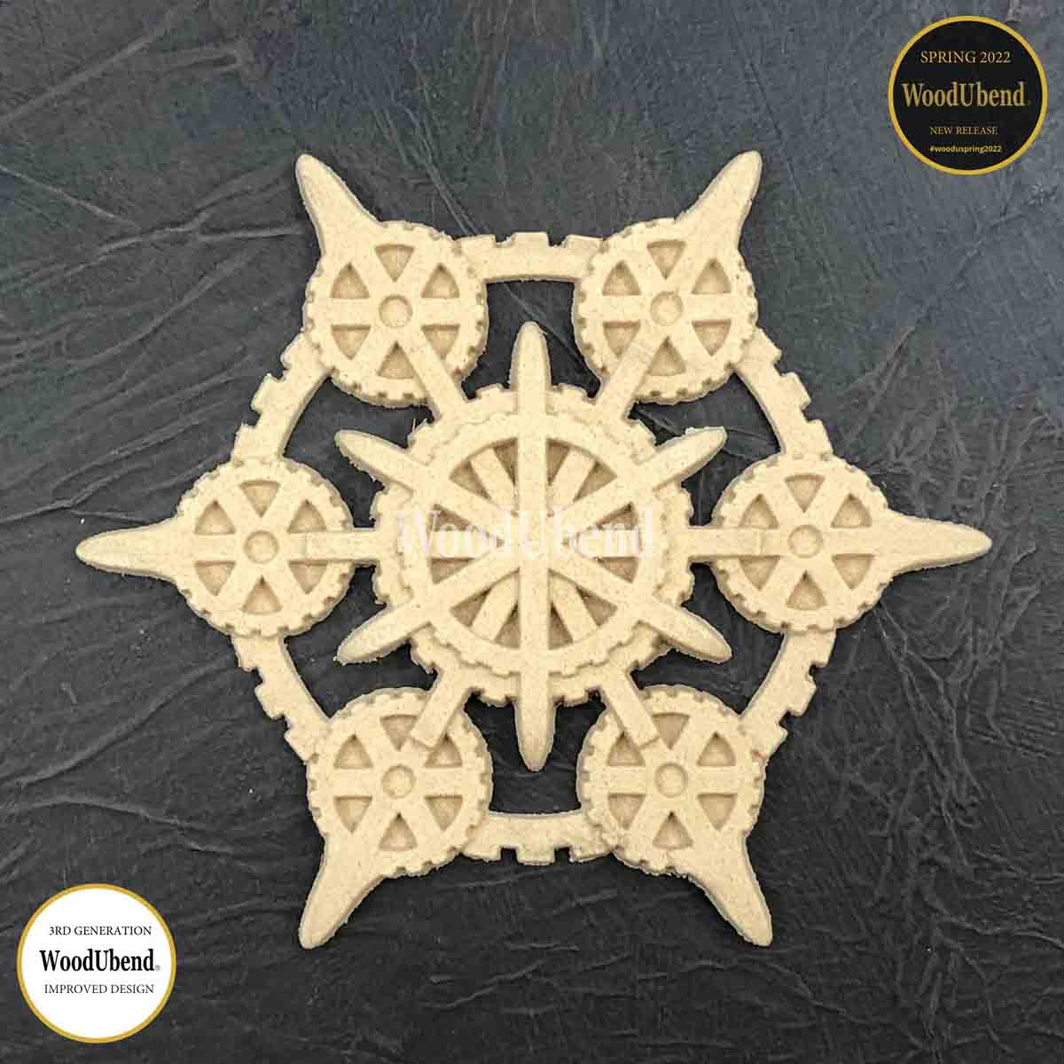 Pack of Two Applique Nautical Steampunk WUB6113 15.5×15.5×1 cms SKU