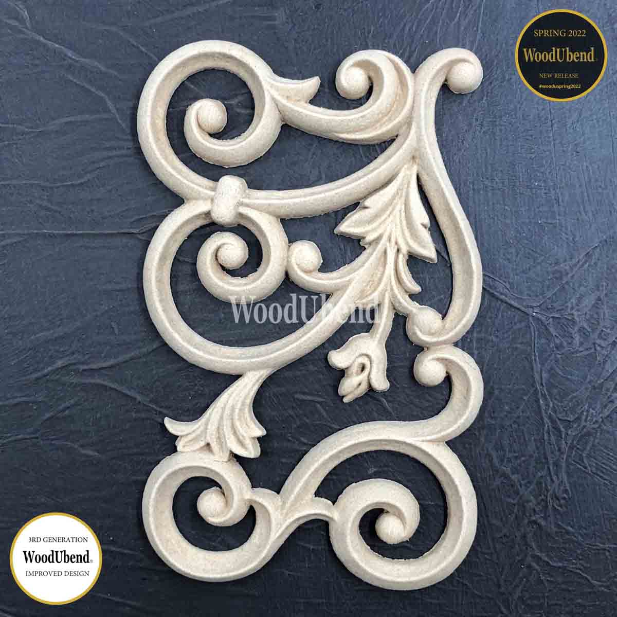 Pack of Two Appliques Floral Lattices WUB6109 17.5×10.8×0.8cm SKU