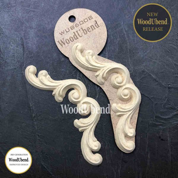 Pack of Two Joined Scrolls WUB6008 5×13.5cm SKU