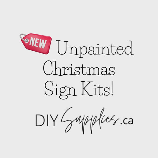 "Baby It's Cold" 16 Inch Round Sign Kit Unpainted