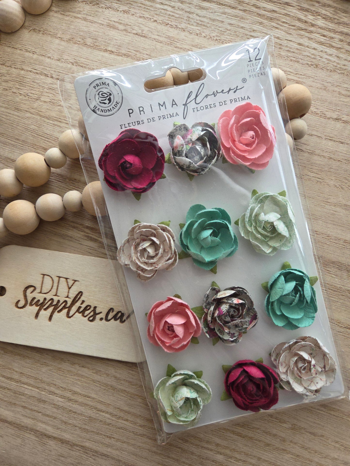 Prima Flowers - 12 Piece Pretty Mosaic Peridot