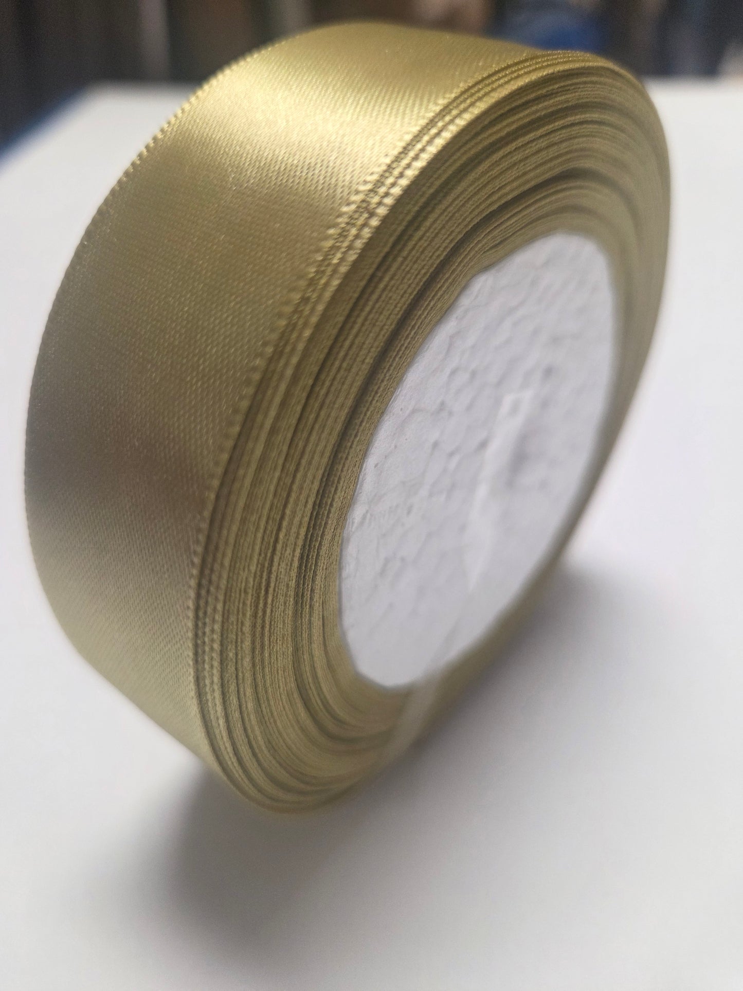 Double Faced 1 Inch Sage Satin Ribbon