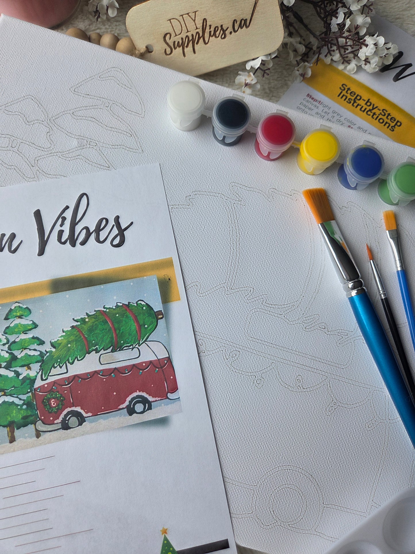 "Arty Party" Canvas Painting Kit - Van Vibes