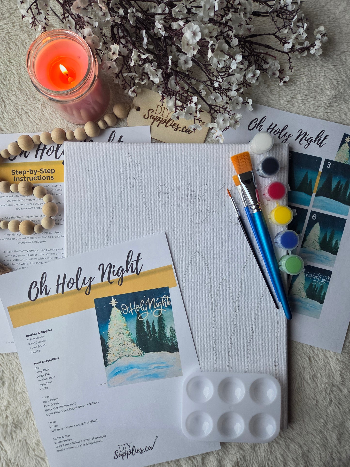 "Arty Party" Canvas Painting Kit - O Holy Night