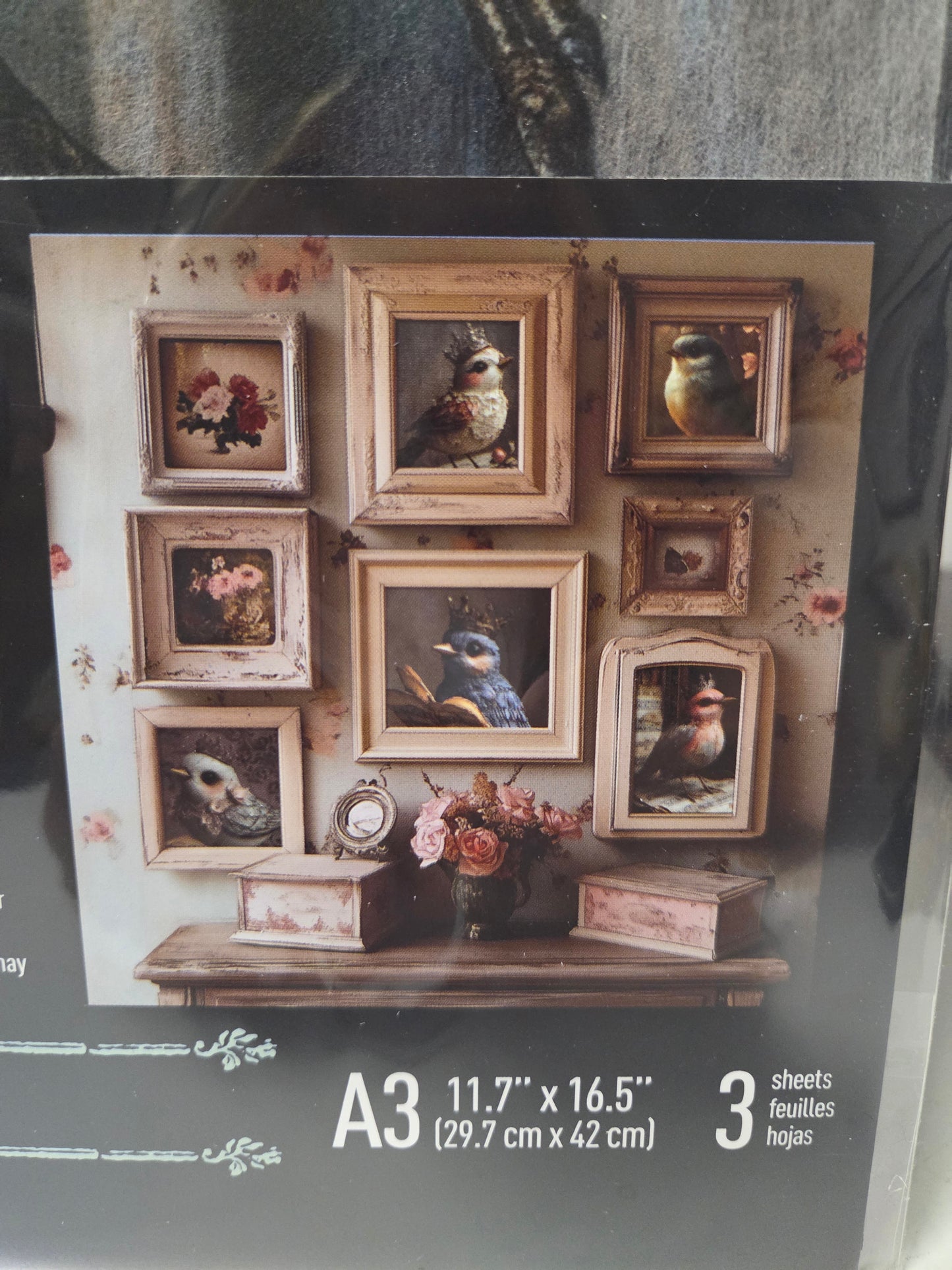 ReDesign A3 Decoupage Decor Fiber - Rustic Flight