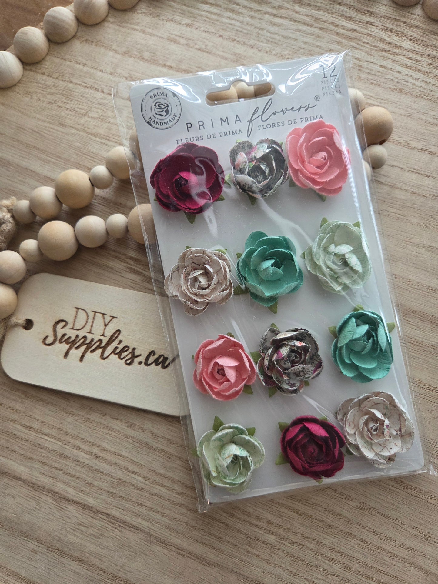 Prima Flowers - 12 Piece Pretty Mosaic Peridot