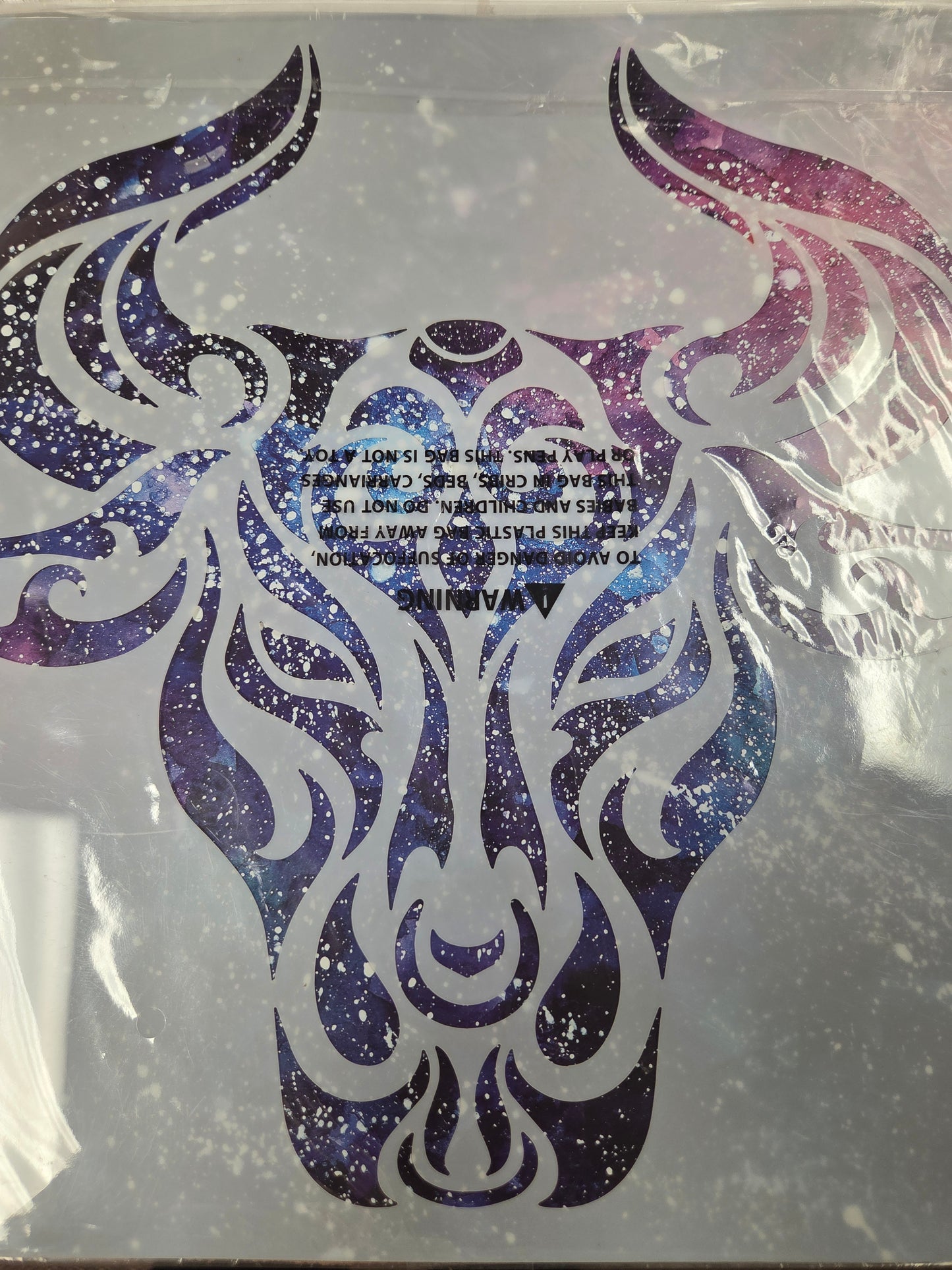 Plastic Stencil – Tribal 11.8 inch x 11.8 inch