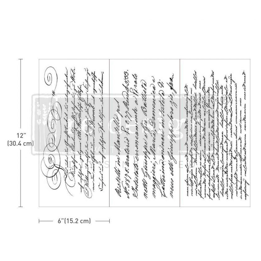 Re-Design Decor Transfers - Secret Letter II