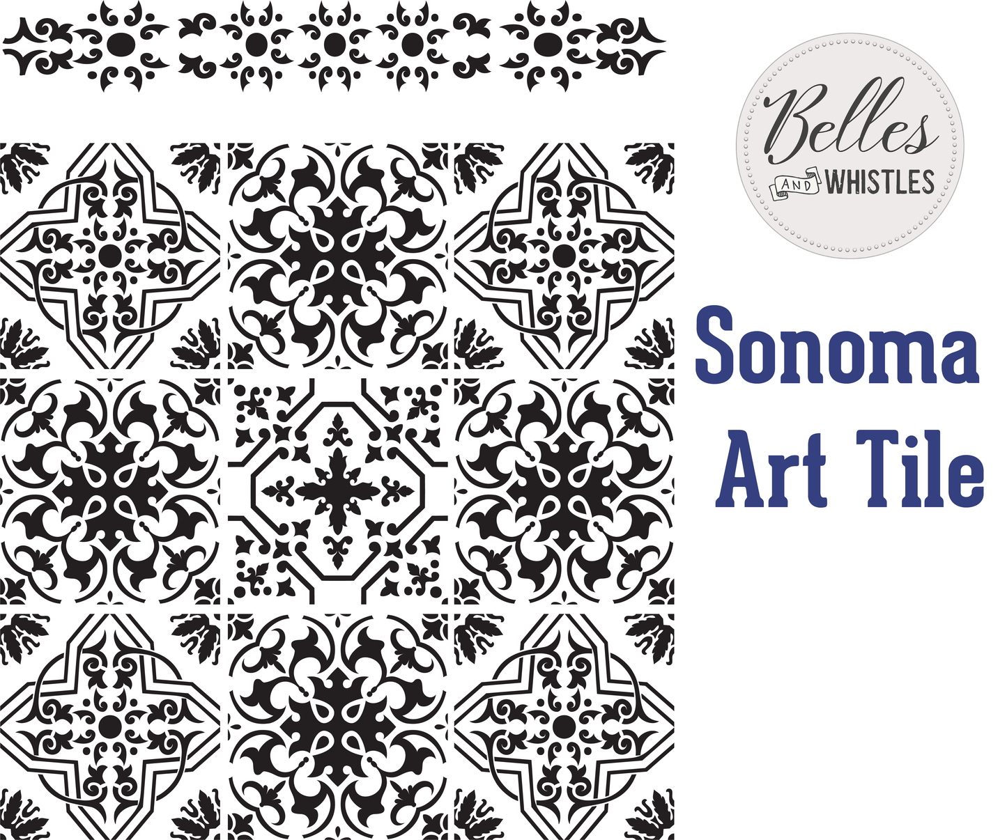 Dixie Belle Belles and Whistles - Stencil Sonoma