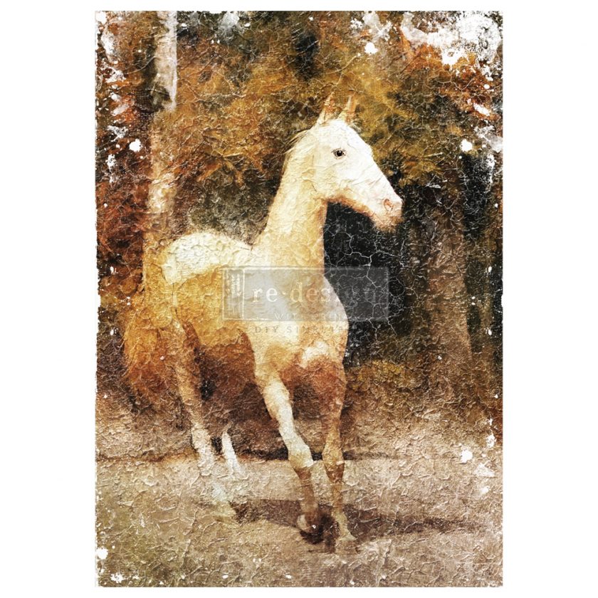 ReDesign A1 Decoupage Rice Paper - White Majesty 23.4" x 33.1"