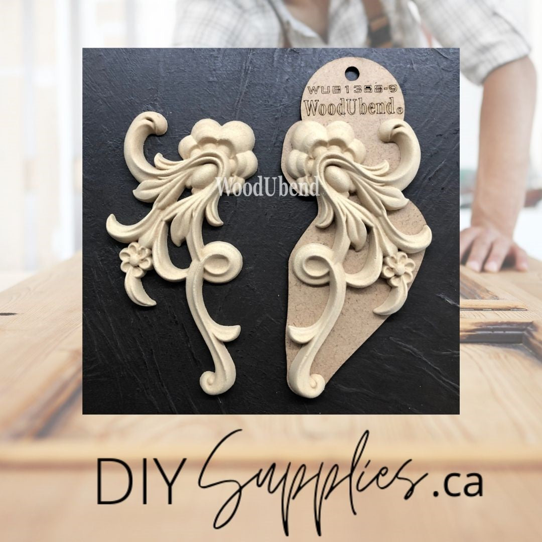 Set of Decorative Floral Scrolls WUB1388-9