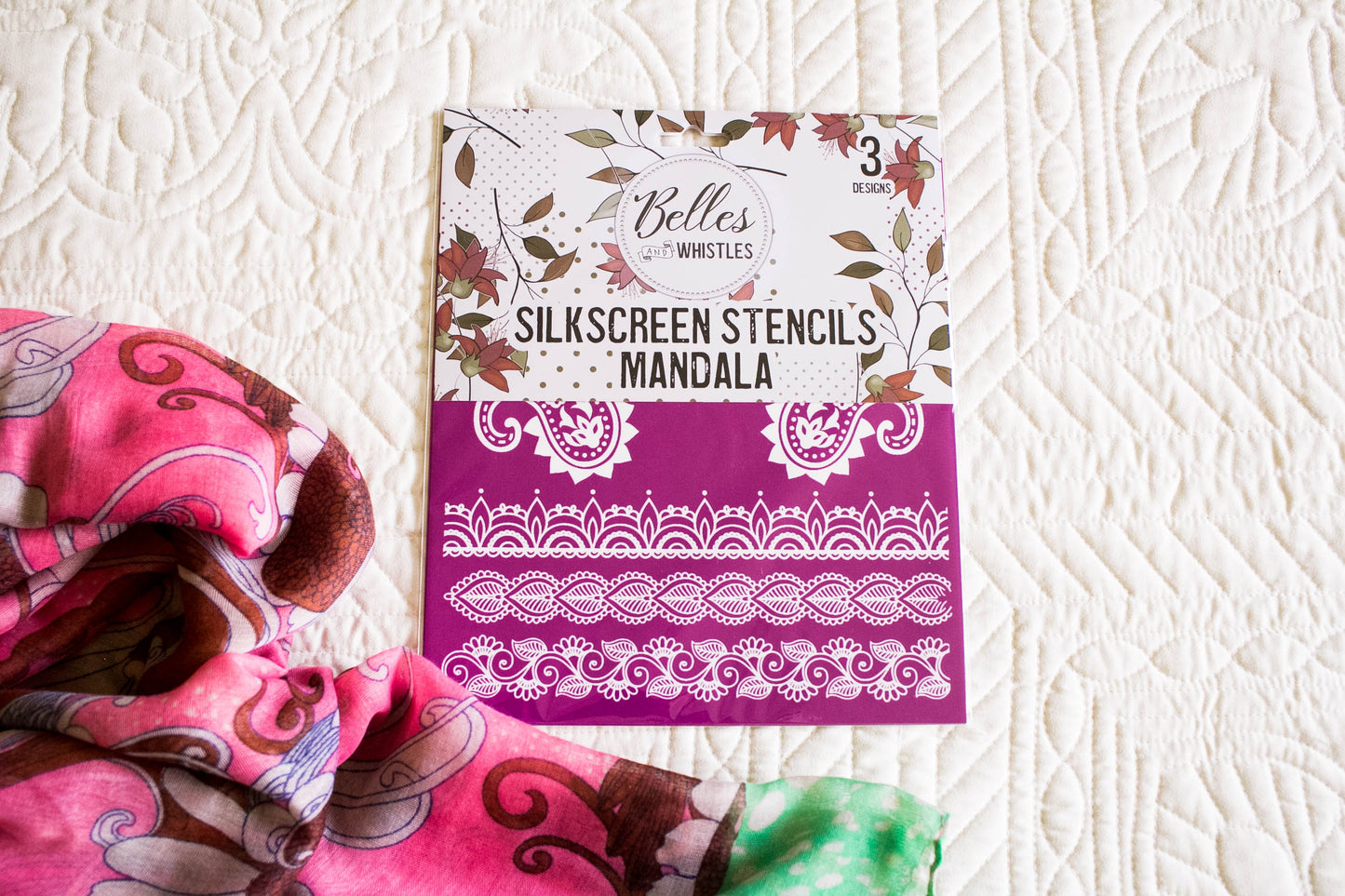 Belles and Whistles Silk Screen Stencils - Mandala
