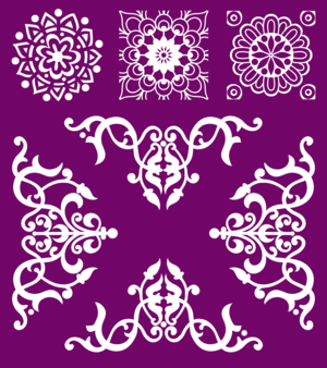 Belles and Whistles Silk Screen Stencils - Mosaic