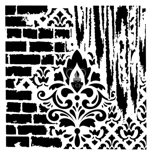 Posh Chalk Stencil Secret Garden 50 x 50 cm