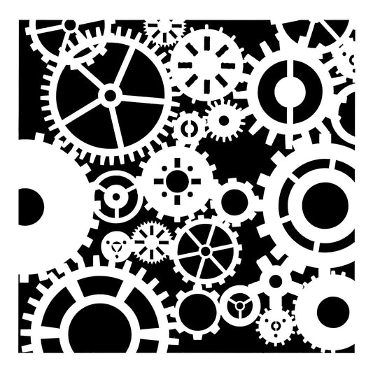 Posh Chalk Stencil Steampunk Flair 30 x 30 cm