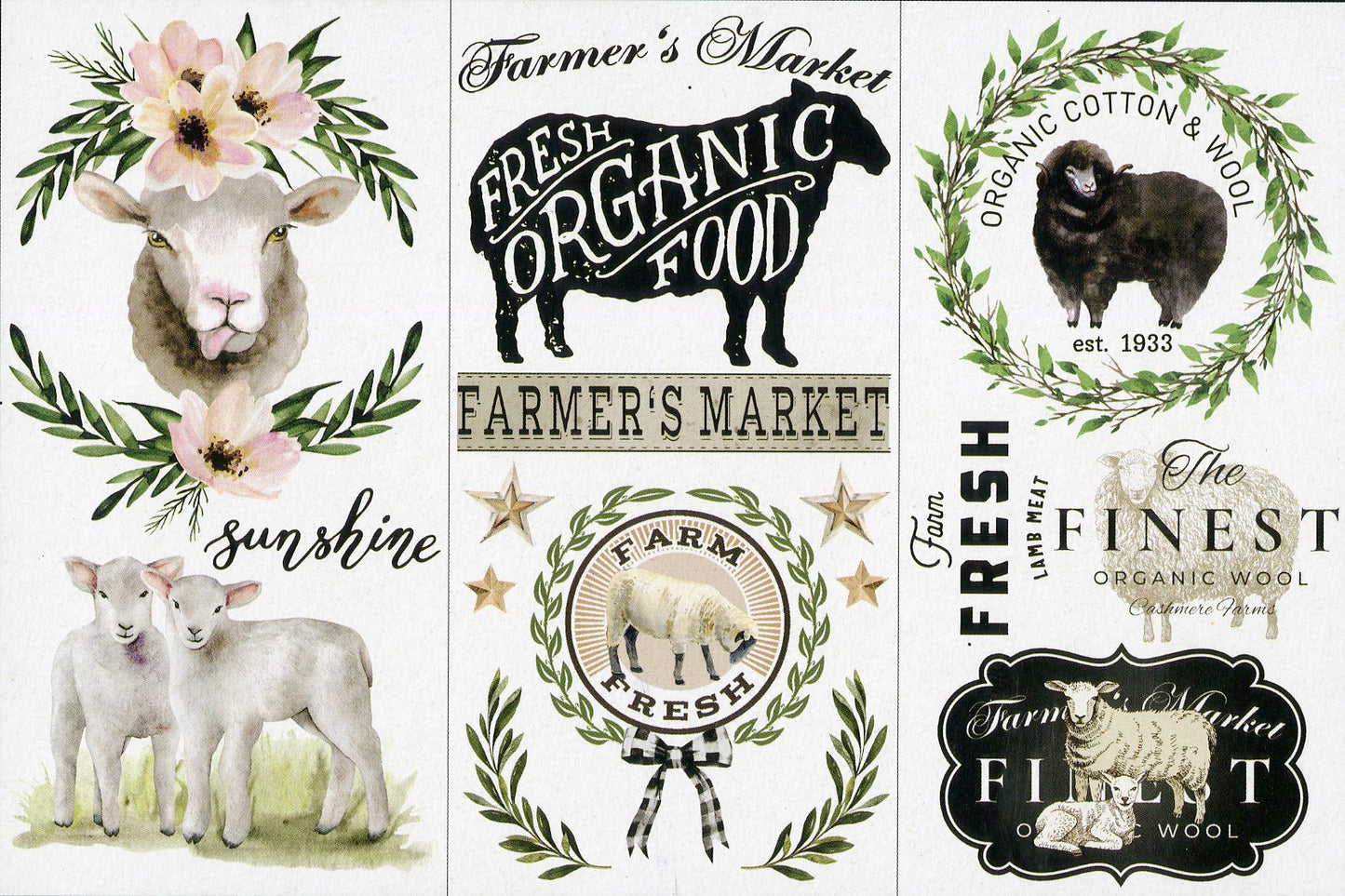 Re-Design Decor Transfers - Sweet Lamb