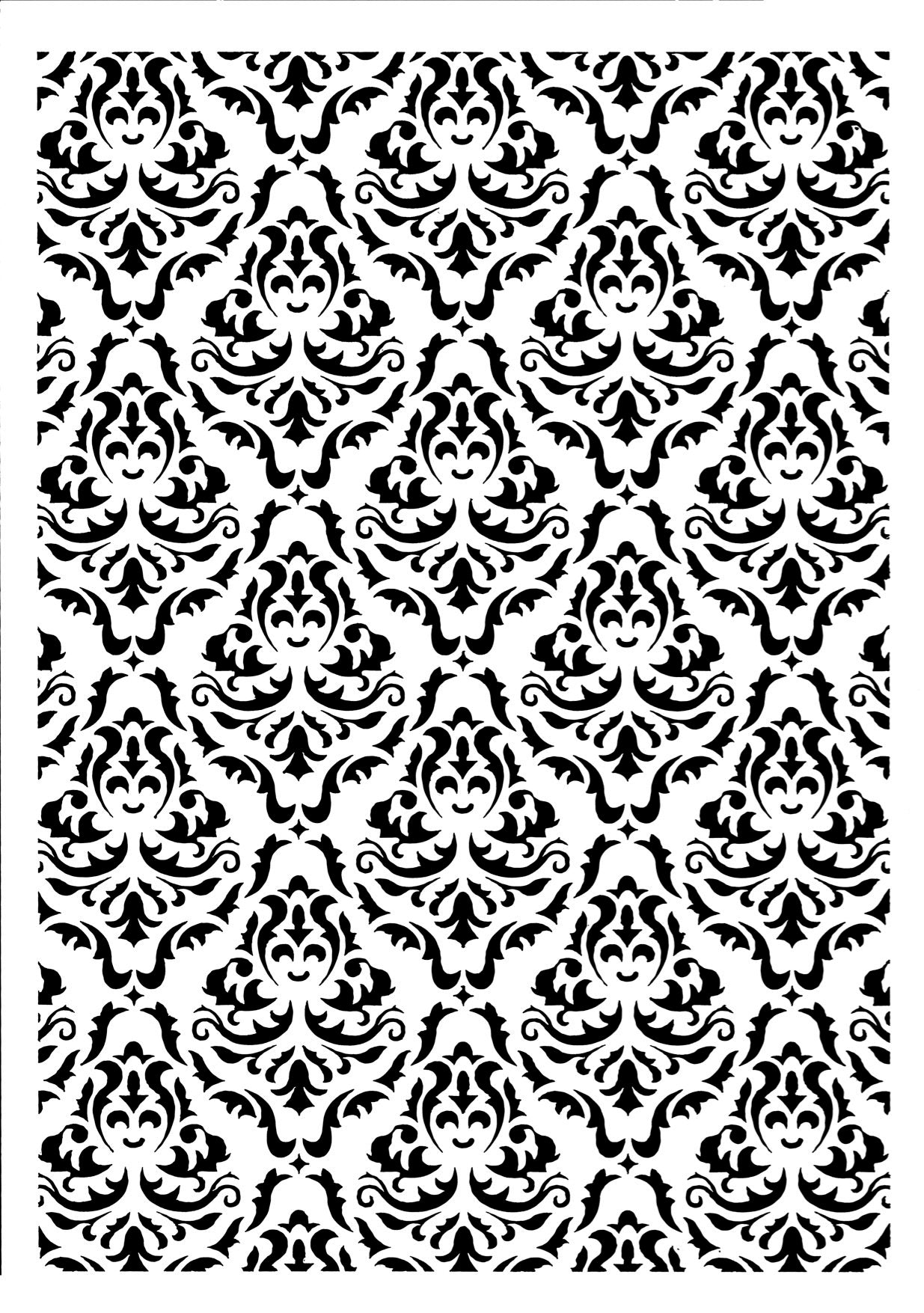 Posh Chalk Stencil Victorian Wallpaper 21 x 30 cm