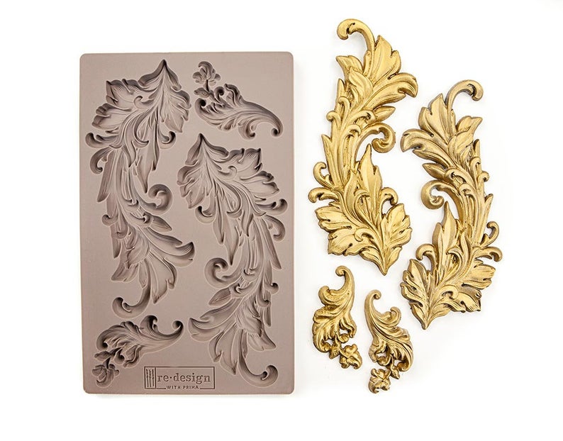 Re Design Decor Mould Baroque Swirls