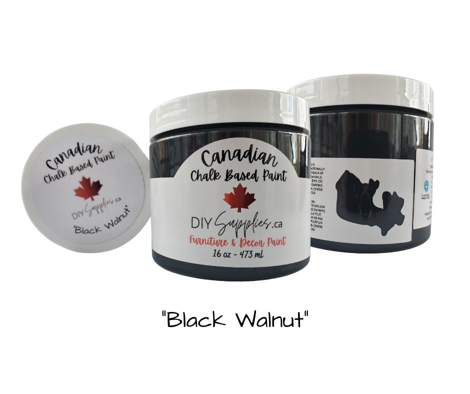 DIYSupplies Black Walnut Chalk Based Paint 16oz