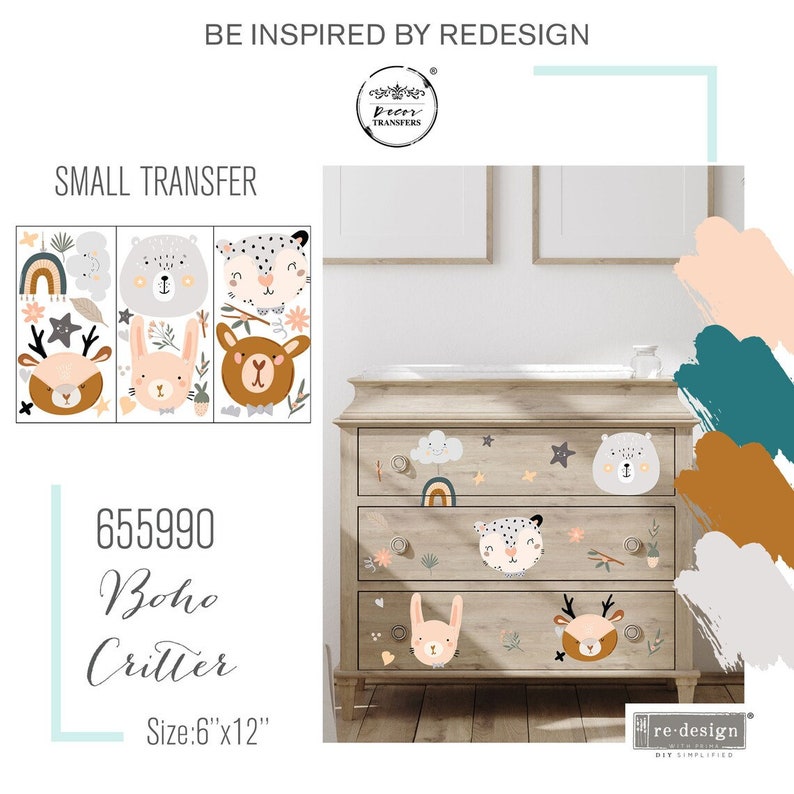 Re-Design Decor Transfers - Boho Critter