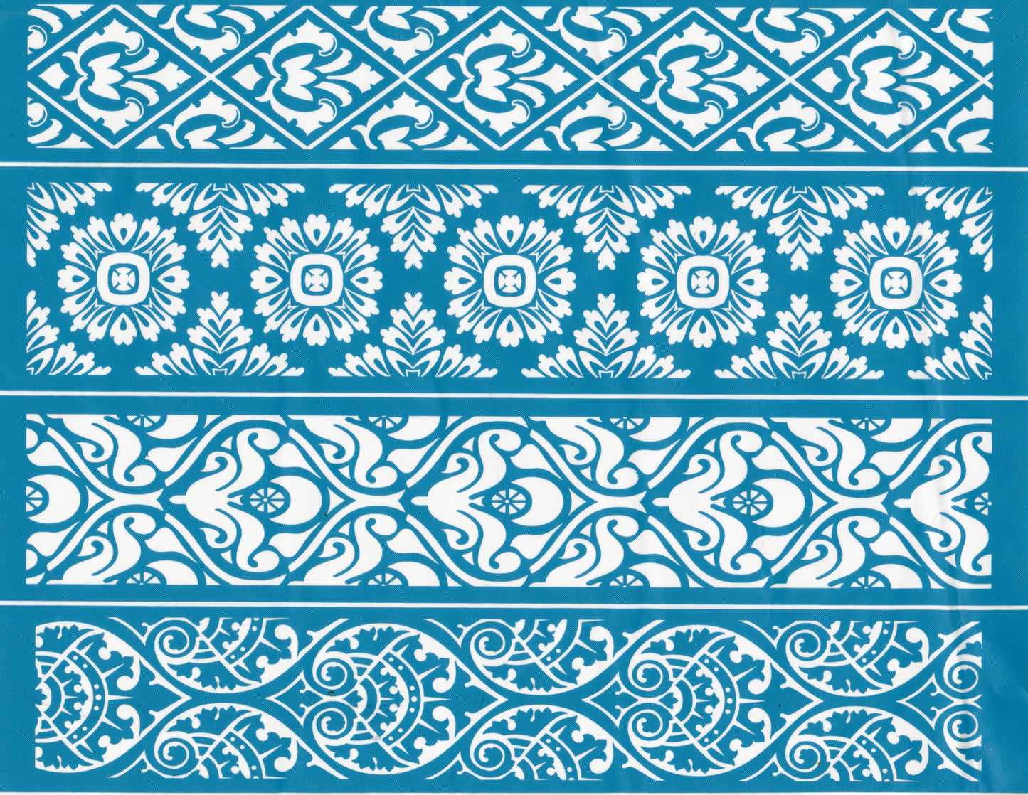 Adhesive Silk Screen Stencil - Beautiful Borders