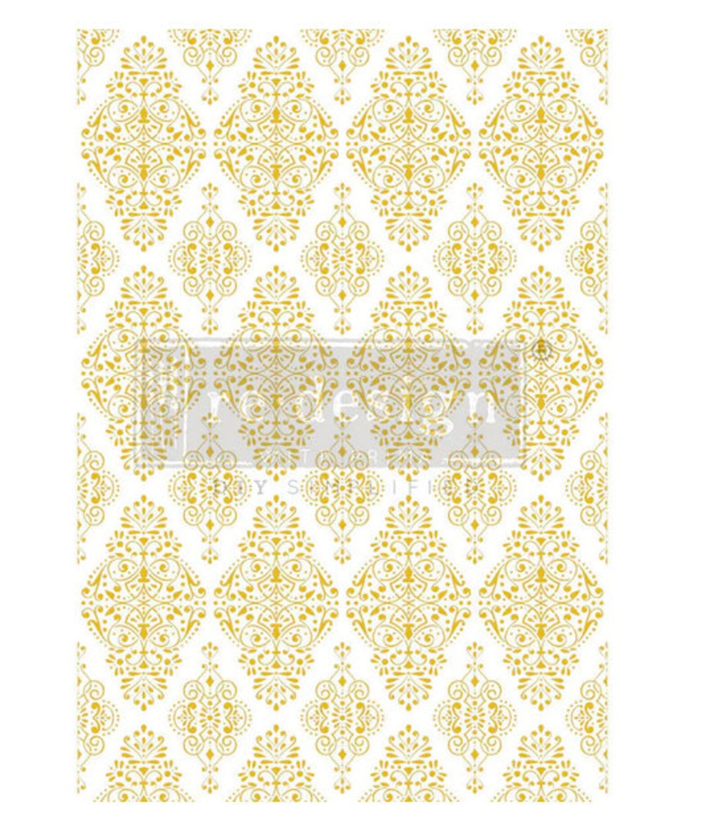 Redesign Decor Transfer - Golden Damask Kacha
