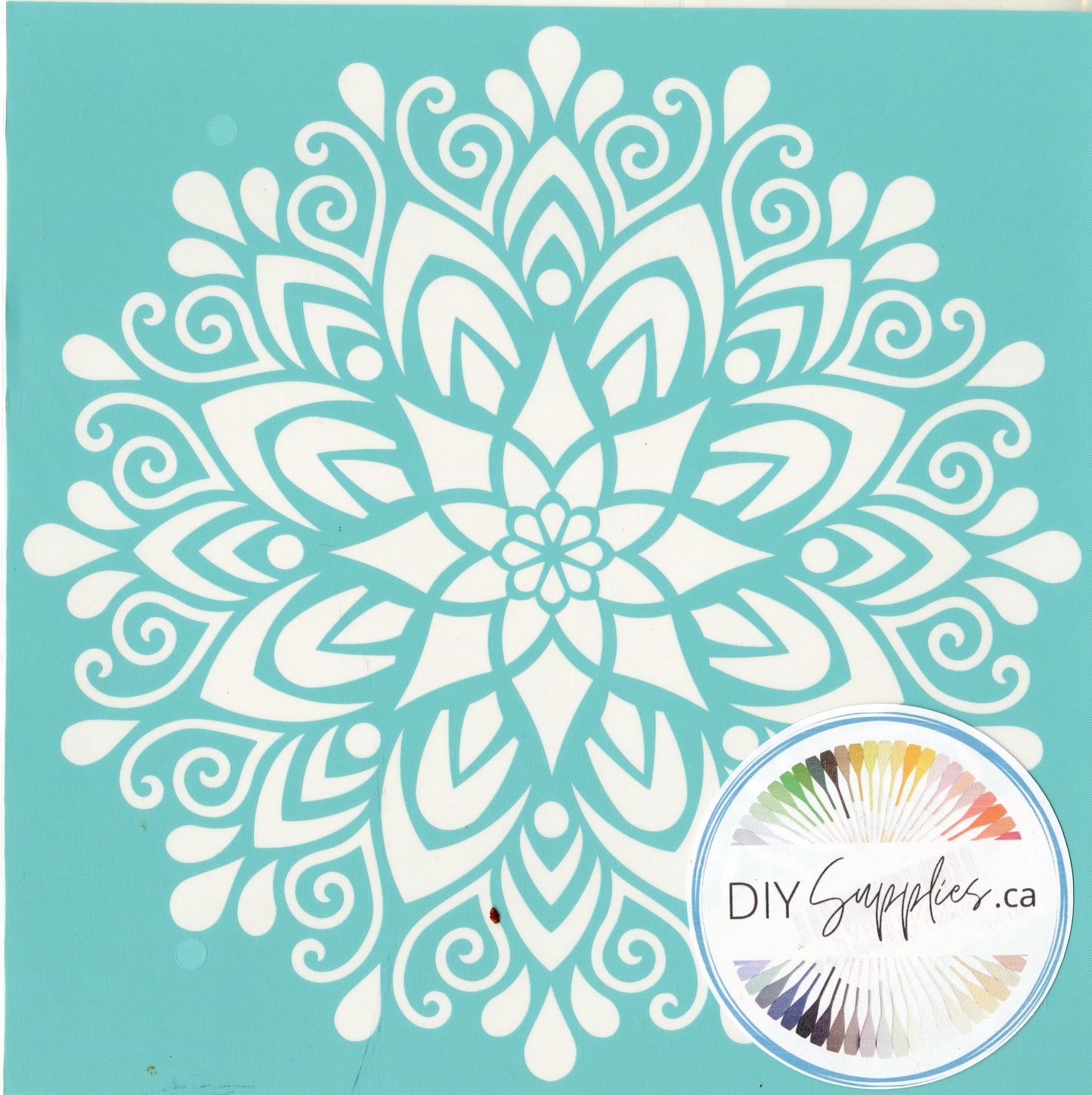 Adhesive Silk Screen Stencil - Bursting Blossom