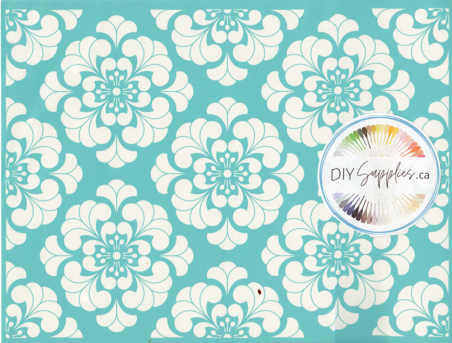 Adhesive Silk Screen Stencil - Squared Blossoms