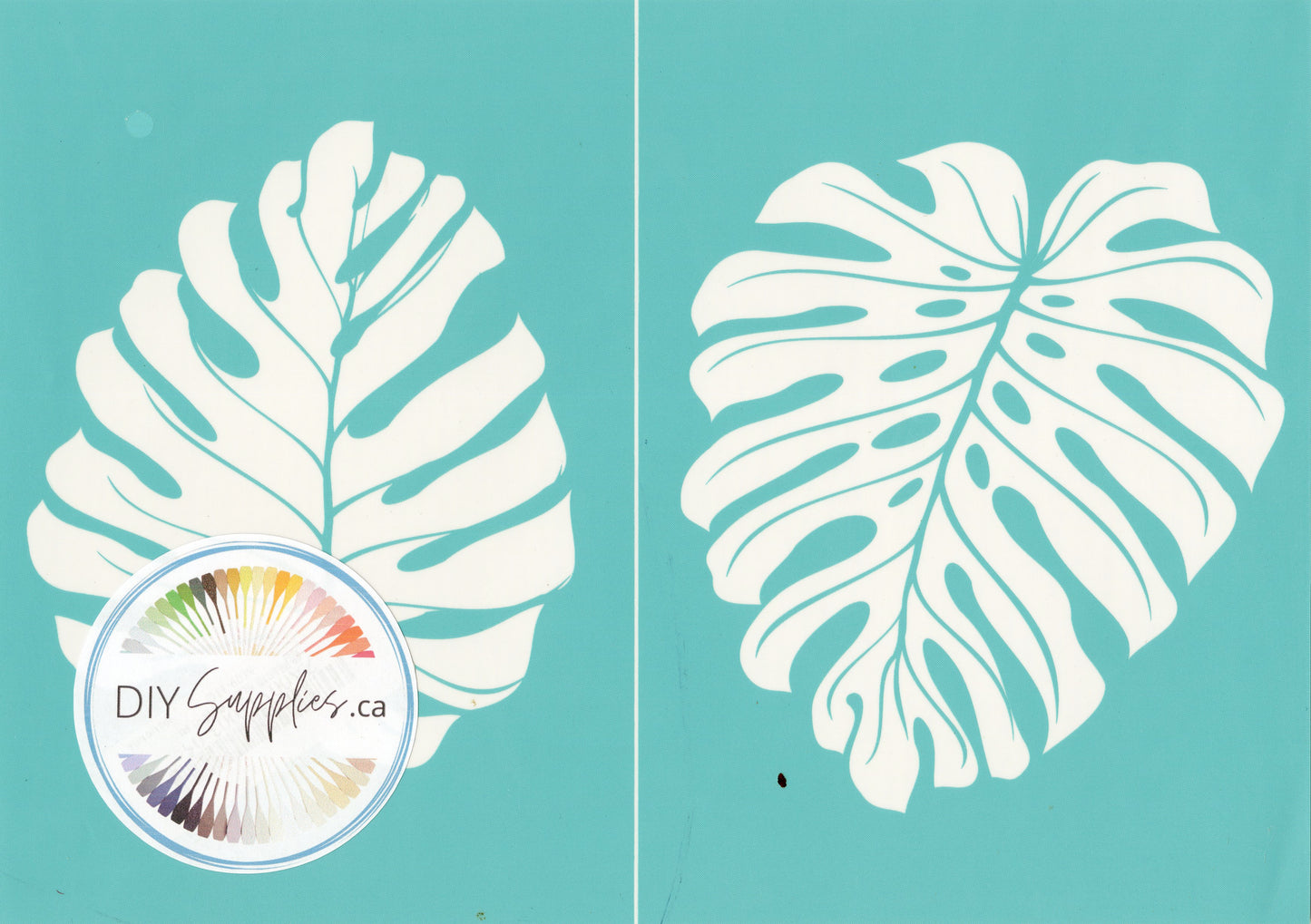 Adhesive Silk Screen Stencil - Double Palm