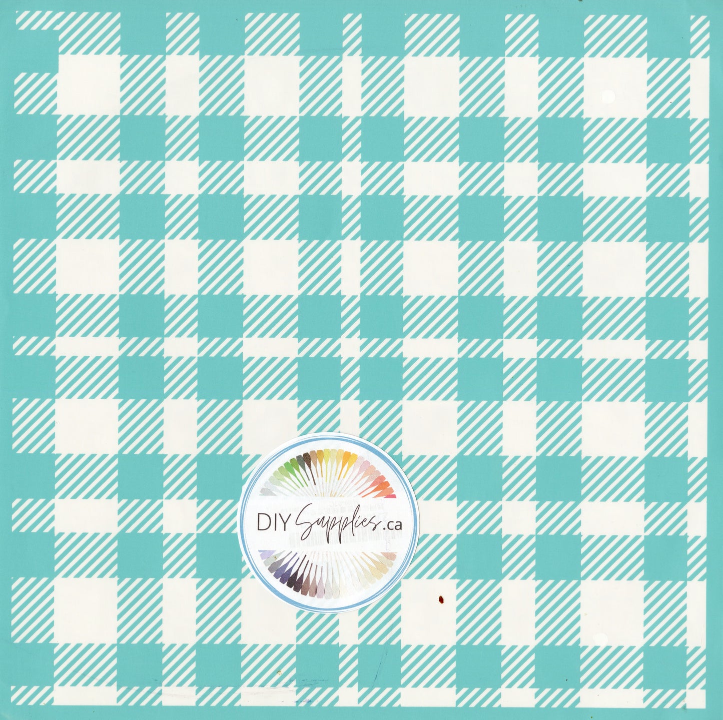 Adhesive Silk Screen Stencil - Buffalo Plaid