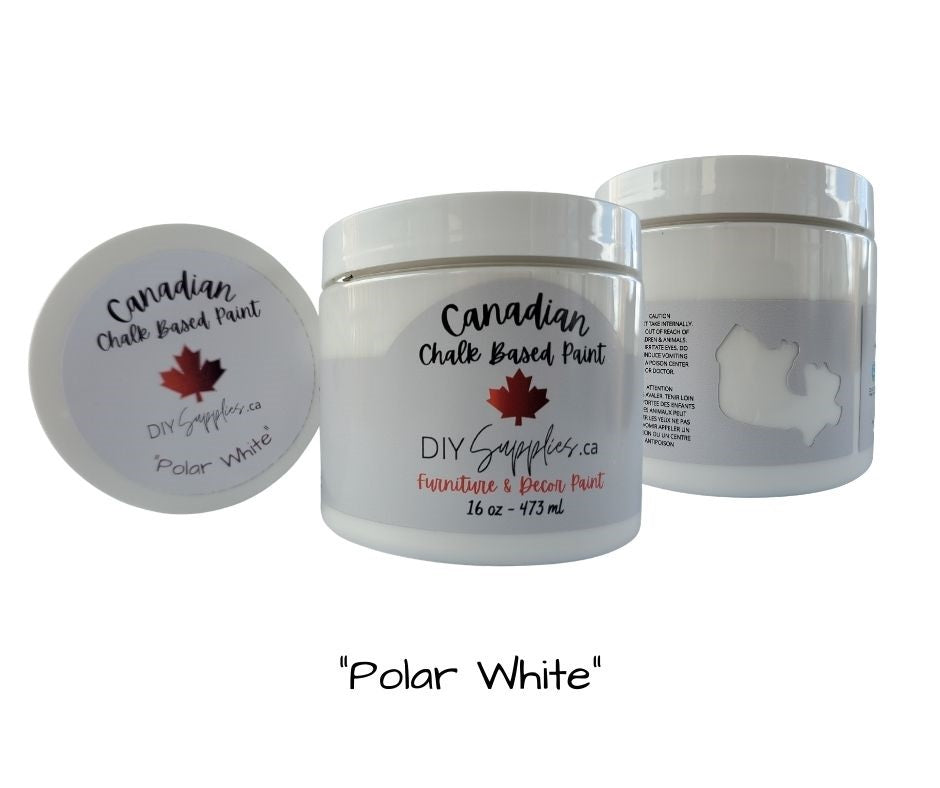 DIYSupplies Canadian Polar White Blue Based Paint 16oz