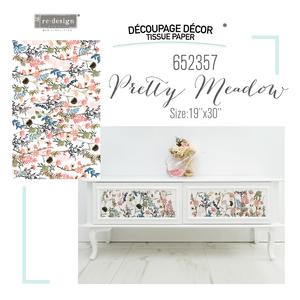 Prima Redesign Decoupage Decor Tissue Paper - Pretty Meadows