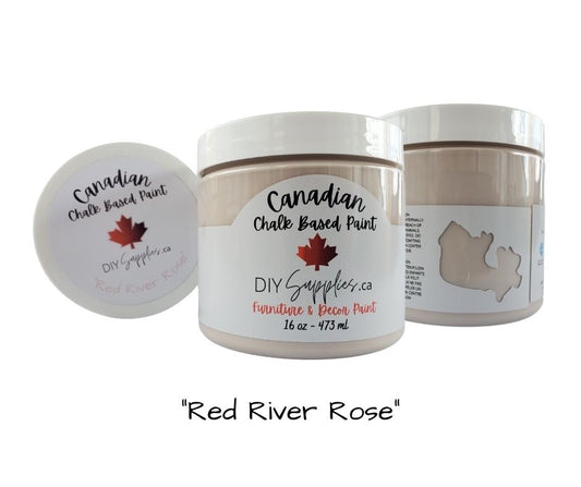 DIYSupplies Canadian Red River Rose Based Paint 16oz