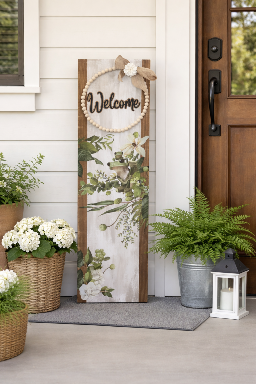 Toad-ally Adorable Frog Porch Leaners