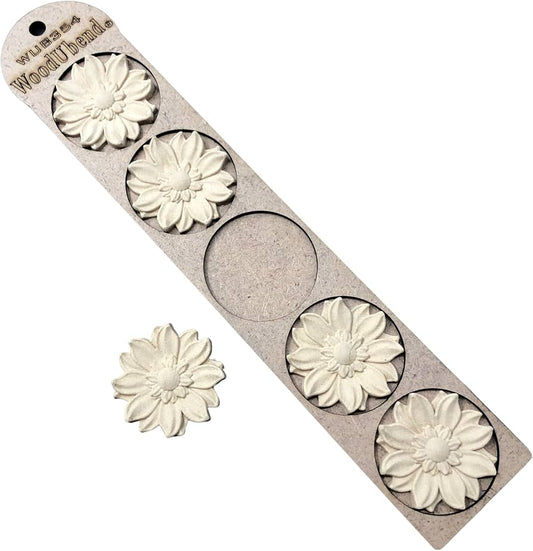 Pack of Five Classic Rounded Petal Flowers WUB0354 SKU