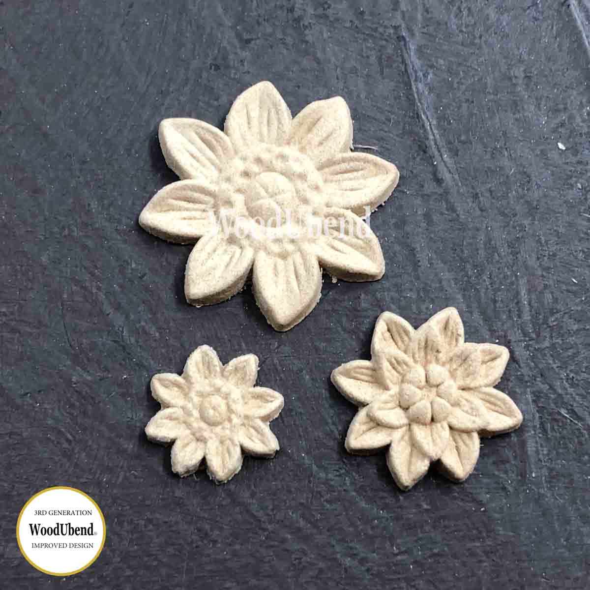 Pack of Four Flower Sets WUB0464 SKU 5.5×4.5cm