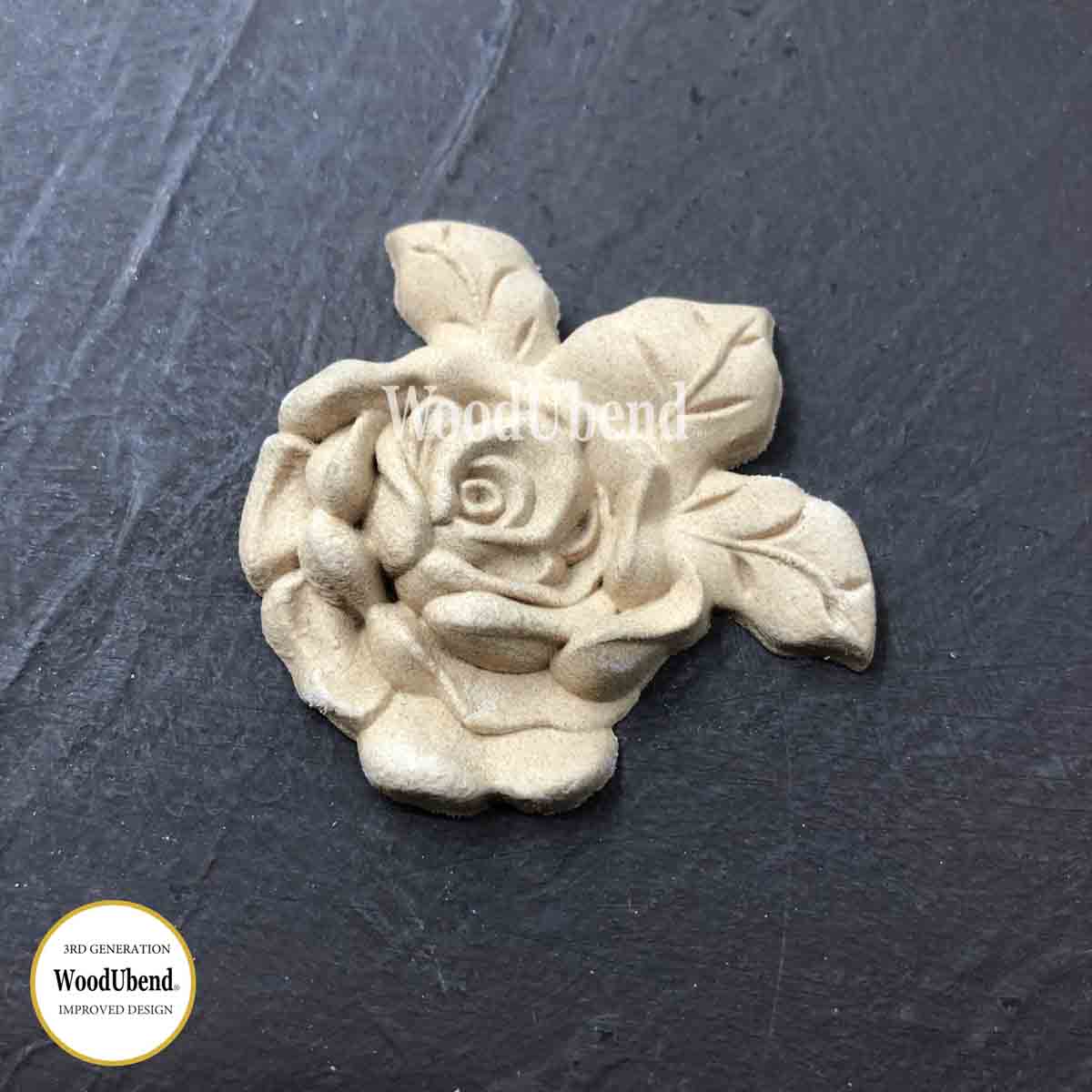 Three Leaf Rose WUB0465 2.17 x 2.36” SKUWUB0465