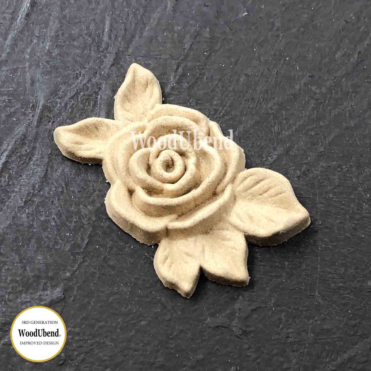 Pack of Five Multi Leaf Roses WUB0466 5×3.3cm SKU